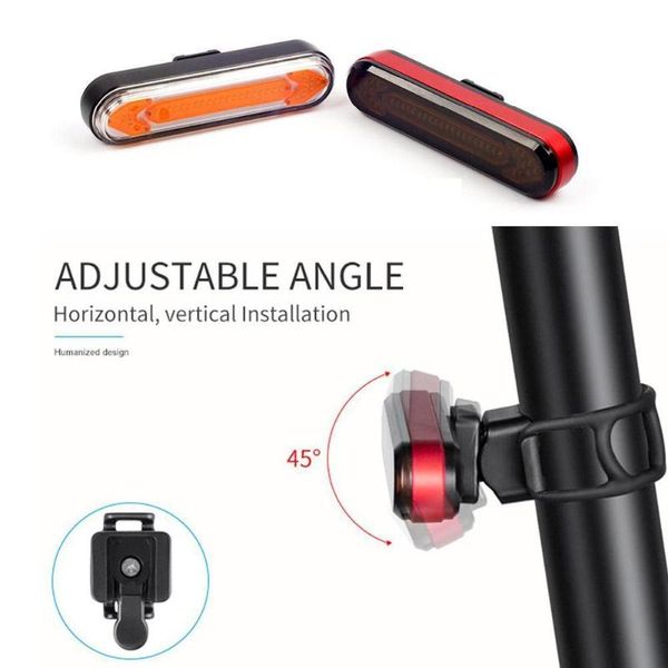 

bike lights tail light waterproof riding rear led usb rechargeable tail-lamp cycling mountain bicycle i3e0