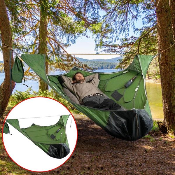 

tents and shelters portable hammock family outdoor camping tent big triangle multifunction breathable tree house bracket