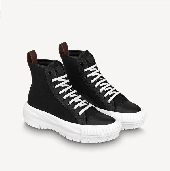 

squad high sneakers ankle boots women fashion canvas and calf leather casual shoes black blue green fuschia white brown flower sports shoe 3