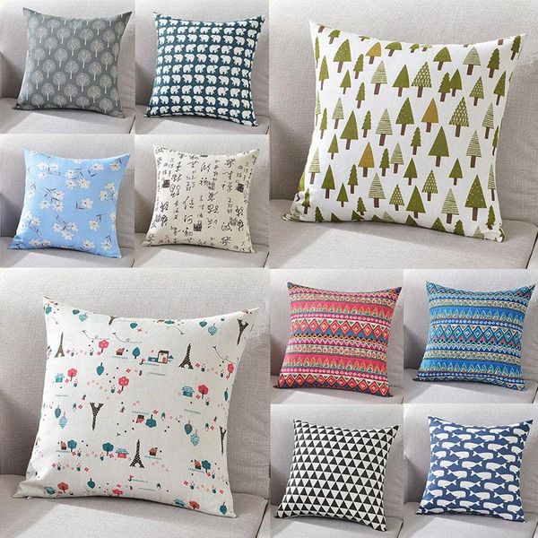 

pillow case throw pillows covers cushion cover geometric pillowslip 40*40cm car decor home supplies