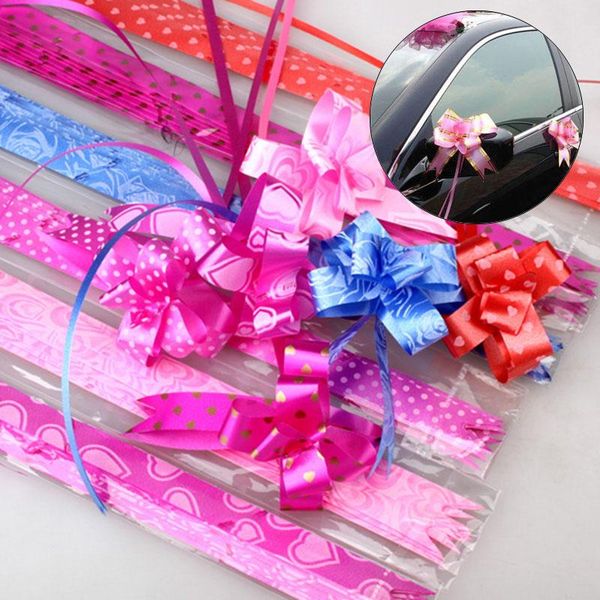 

party decoration 10 pcs gift wrap pull bows flower present package wedding birthday decor stta889