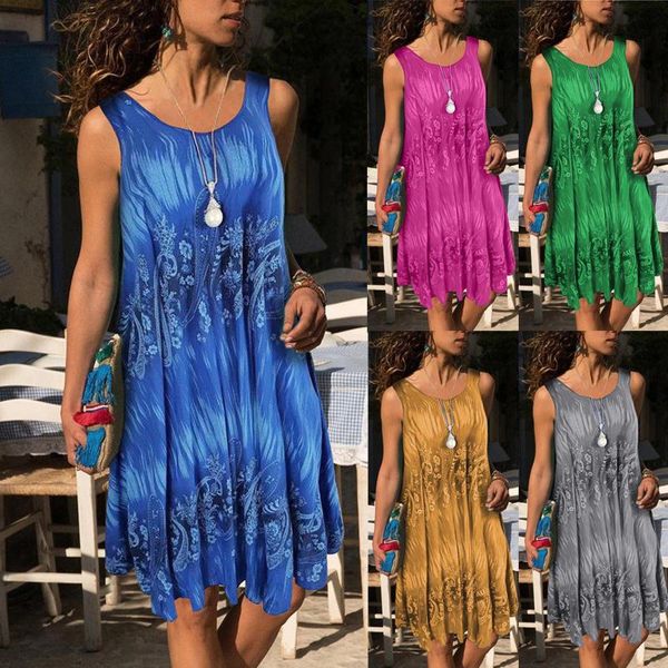 

women's swimwear women 2021 loose floral vintage strap ruffles star bedress large big summer cotton camis party beach dresses plus size, White;black