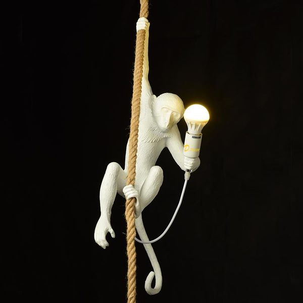 

pendant lamps modern led monkey light indoor decoration restaurant el dining room loft living hang lighting