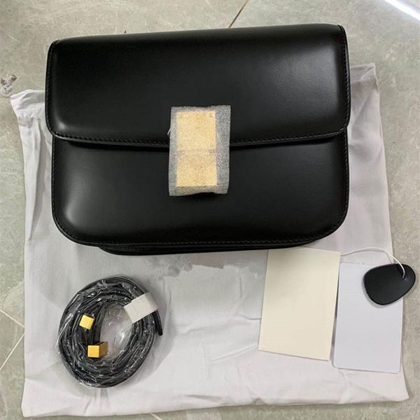 

2020 luxury design bag classic box flap geniune leather tofu bag square bags with lock women casual shoulder crossbody bag