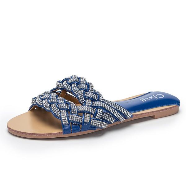 

slippers for ladies, casual flat, with crochet shimmer, Black