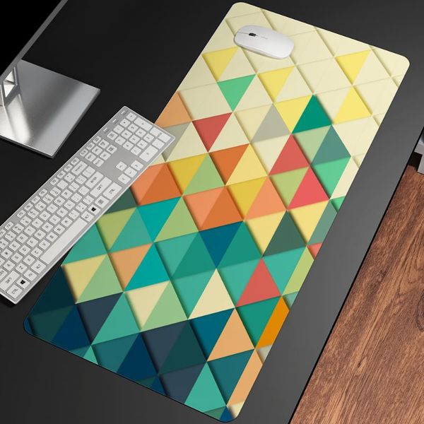 

mouse pads & wrist rests abstract art customizable large gaming anime mousepad mat gamer xxl computer game desk play pad for geometry series
