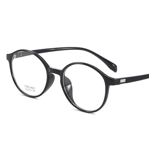 

fashion sunglasses frames viodream plastic titanium large round myopic reading glasses frame optical oculos de grau spectacle, Black