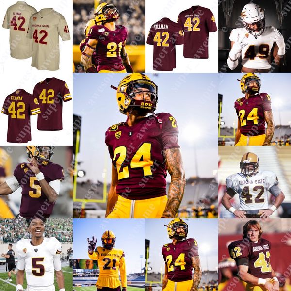 

arizona state asu football jersey dohnovan west trenton bourguet george hart iii deonce elliott bunkley-shelton bryan thompson johnny wilson, Black