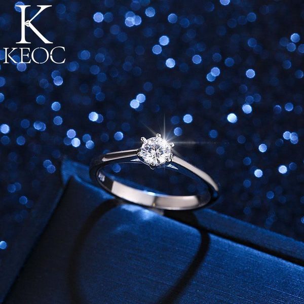 

keoc korean fashion adjustable size rings for women simple claw with zircon bride wedding accessories couple gift, Slivery;golden