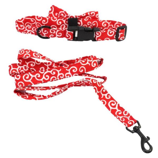 

dog collars & leashes s/m/l cat leash with collar set escape proof anti-nylon and bow pet supplies