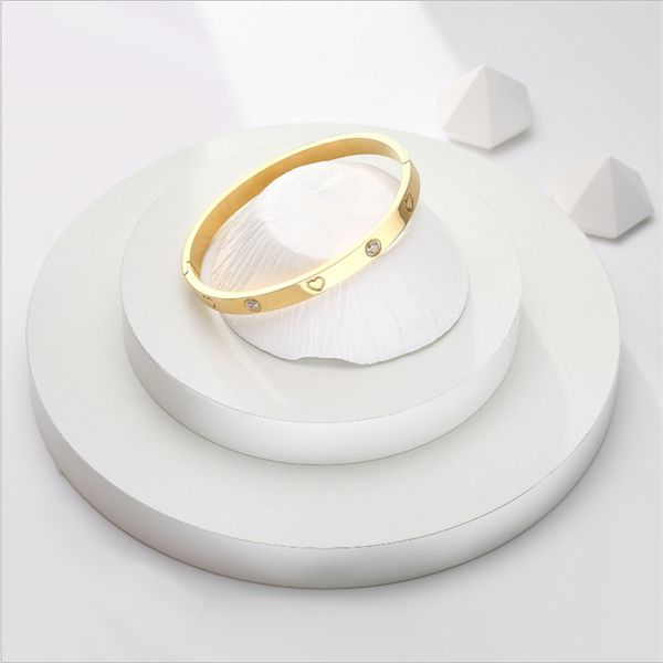

2021 men love cuff bracelet for lovers friendship band women custom gold bangles stainless steel jewelry mens fashion couple friend bracelet, Golden;silver