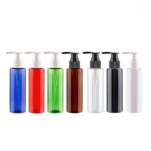 

30pcs/lot 120ml empty black screw emulsion pump bottle 120 cc shampoo shower packing