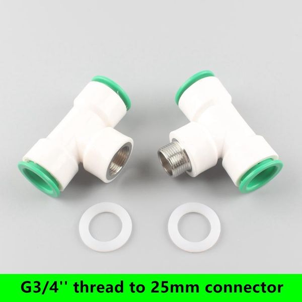 

watering equipments g3/4'' to 25mm 3 way male&female thread garden water supply quick connector pvc&ppr &pe pipe hose joint plumbi