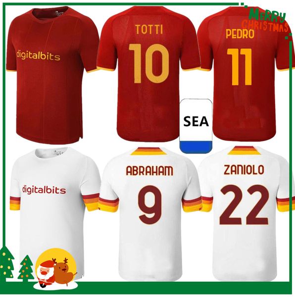 

21 22 roma soccer jerseys dzeko perotti pastore zaniolo de rossi totti jersey 2021 2022 football shirt kids kit + men, Black;yellow