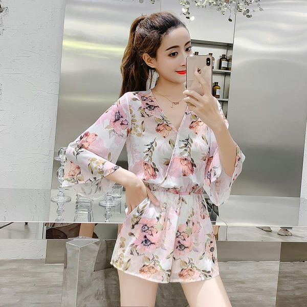 

summer beach holiday dress slim chiffon floral female high waist sweet casual loose comfortable blue pink dresses, Black;gray