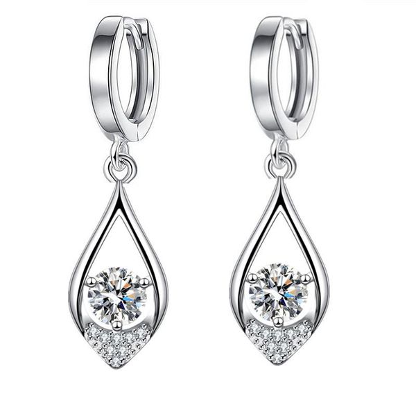 

dangle & chandelier 100% 925 sterling silver heart earring vintage anniversary drop earrings for women fine jewelry ny1142