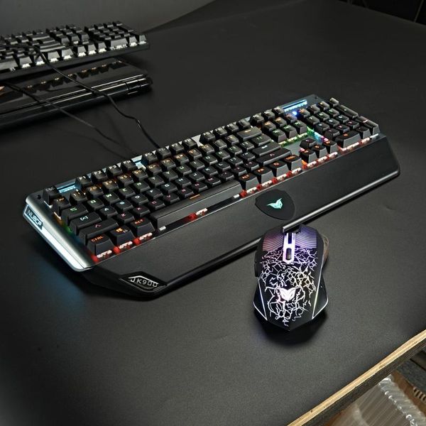 

pluggable blue axis wired metal panel with tray competitive 26-key no punch professional gaming real mechanical keyboard keyboards