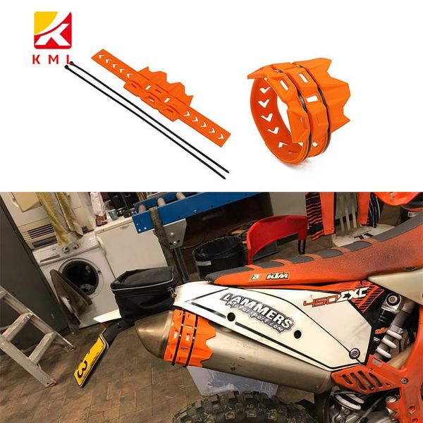 

motorcycle exhaust system universal cross-country accessories systems pipe protective rubber ring muffler anti-ironing