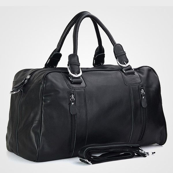 

fashion men genuine leather travel bags men luggage bag real leather weekend bag duffle bag large overnight tote handbag big