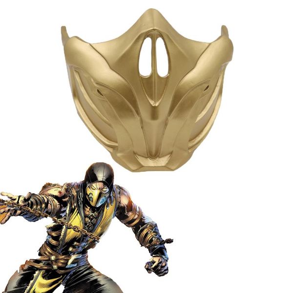 

party masks game mortal kombat x resin mask cosplay scorpion halloween