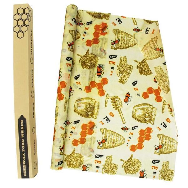 

food savers & storage containers beeswax wrap reusable zero waste eco-friendly sustainable seal tree resin plant oils kitchen snack wraps