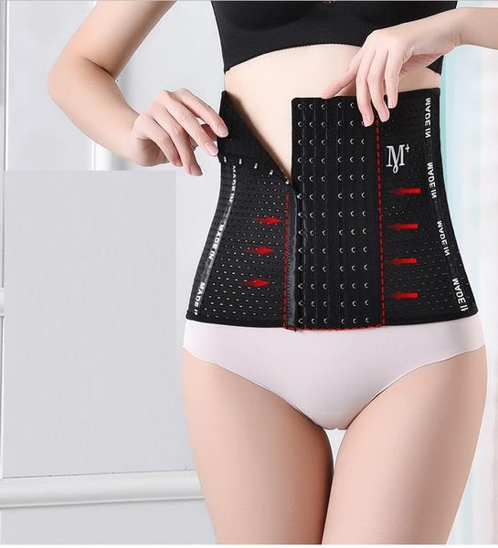 

women's shapers waist trainer corset slimming belt shaper body modeling strap w-06, Black;white