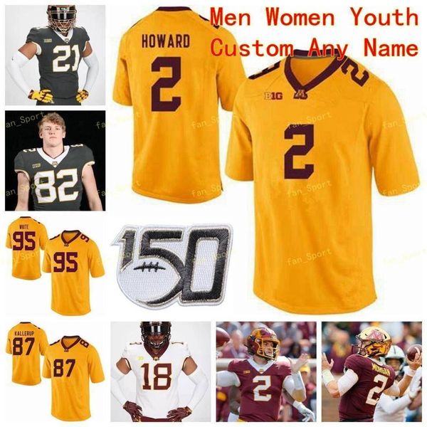 

ncaa college jerseys minnesota golden gophers 21 bryce williams 22 mike brown-stephens 23 treyson potts 24 mohamed ibrahim custom football s, Black