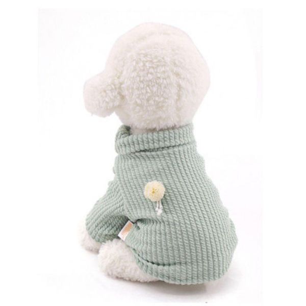 

dog apparel pet winter warm clothes chihuahua for cotton thickening clothing puppy cold-weather costume turtleneck sweater