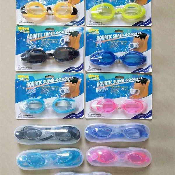

transparent diving children goggles nose clip earplug adjustable tightness