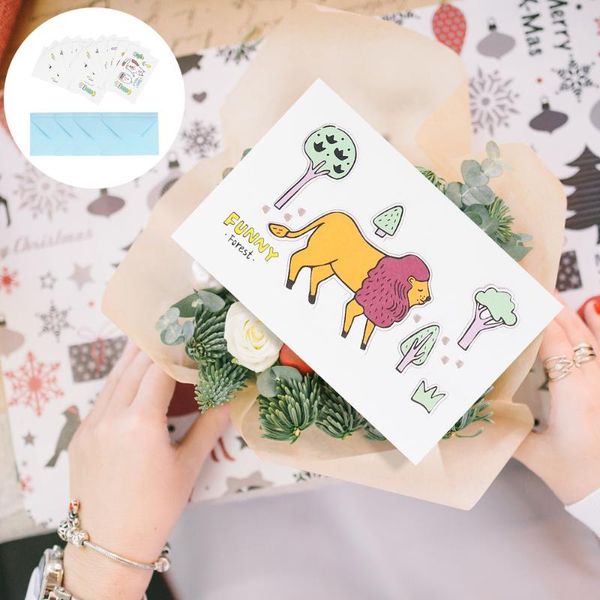 

greeting cards 16pcs creative birthday party lovely 3d with 16 envelops