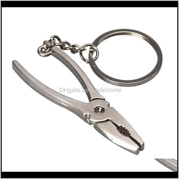 

keychains aessories drop delivery 2021 lnrrabc fashion 1 pc wholesale metal adjustable pliers shape events vise keyring key chain yxg6, Silver