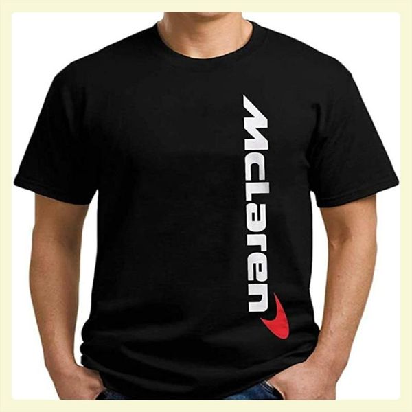 

t-shirt mclaren men's fashion print short sleeve crew neck t-shirts, White;black