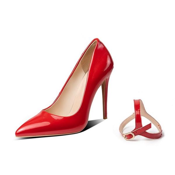 

dress shoes blxqpyt two ways to wear large 33-50 women pumps pointed toe thin heels12cm wedding party ym-20, Black