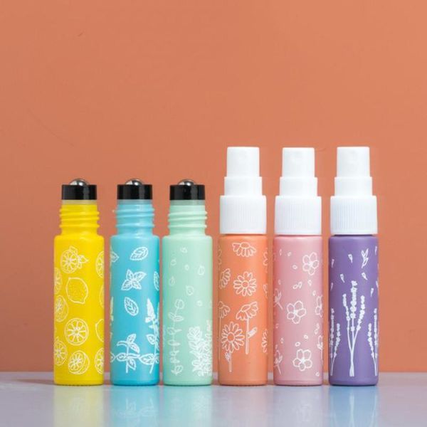 

storage bottles & jars 12pcs 10ml glass spray empty perfume fine mist sprayer containers for essential oils water