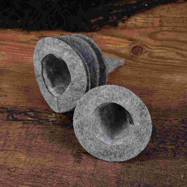 

party hats 6pcs mini felt witch bottle decor for diy hair accessories crafts (grey)