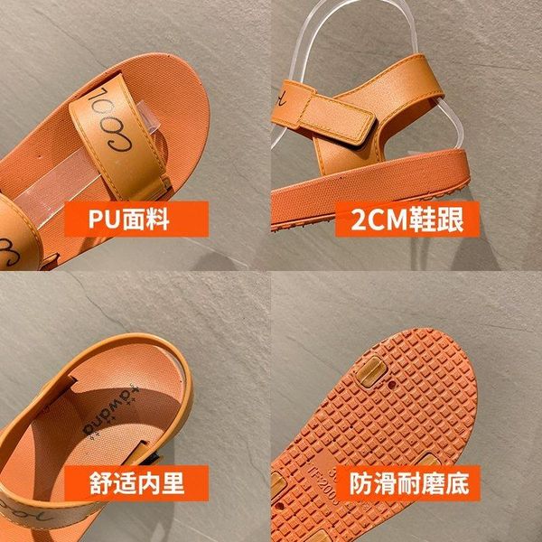 

sandals summer shoes woman non-slip flip flops flat beach slippers, Black