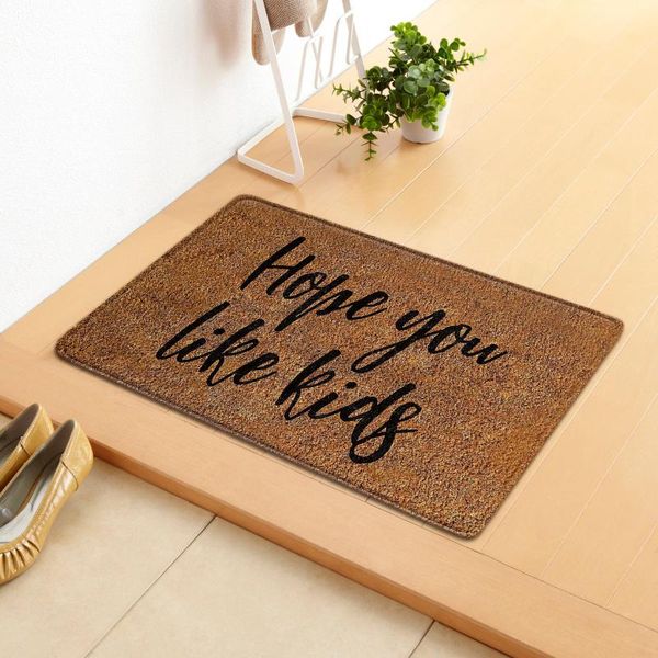 

carpets durable door mat easy clean indoor outdoor floor mats for entry terrace non-slip cute printing carpet front