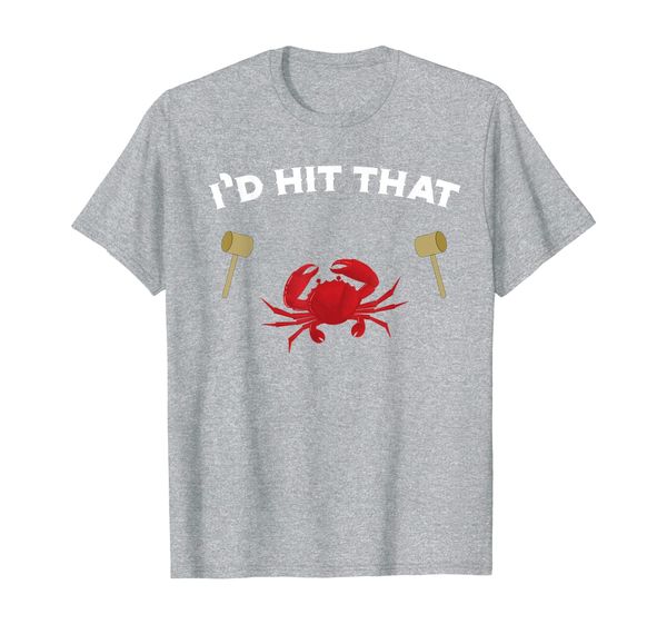 

i'd hit that maryland blue crab festival shirt, White;black