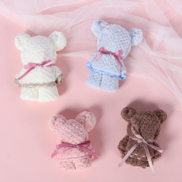 

towel bear style coral fleece absorbent hair drying hand face wedding creative gift