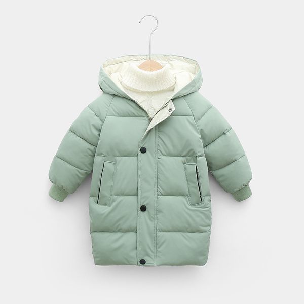 

2021 new kid's down coat padded jacket boys & girls medium and long for children thickened cotton in winter fashion lovely style, Blue;gray