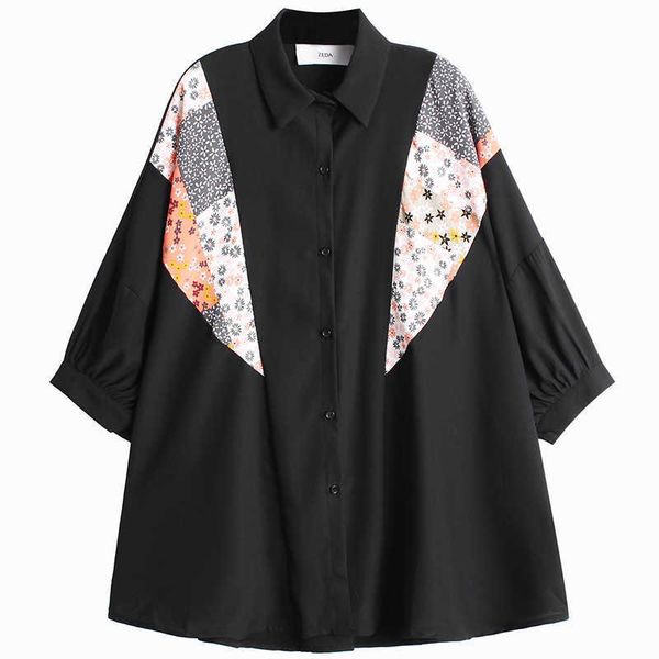

vanovich fashion three quarter sleeve women summer ladies blouses and chiffon casaul wild clothing 210615, White