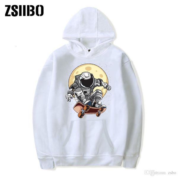 

men's hoodies & sweatshirts women designer clothes selling space skateboarder printed round-neck guard men's and women's clot, Black