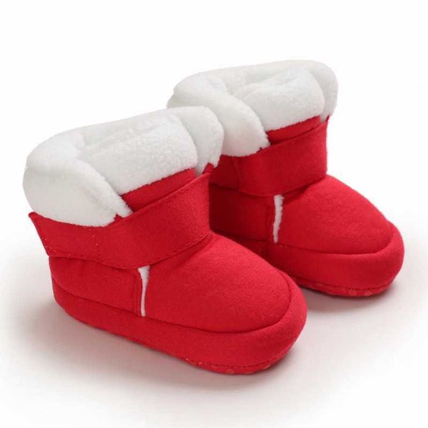 Kış Sıcak Noel Yenidoğan Bebek Kız Erkek Ayakkabı Toddler Çocuk Kar Botları Kaymaz Sevimli Tavşan Kulak Ilmek Yumuşak Soled Boot G1023