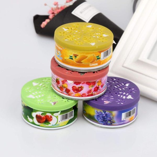 

65g scent air freshener car auto decor fruit flower indoor home bathroom solid ornament fragrance diffuser