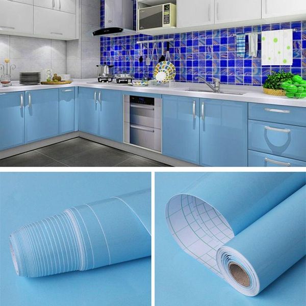 

wallpapers solidself-adhesive modern roll peel and stick wall papers home decor for kitchen backsplash tile living black sticker