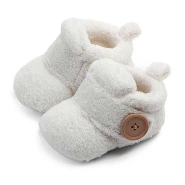 

lovely toddler first walkers baby shoes round toe flats soft slippers warm infant