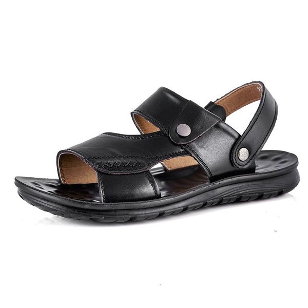 

sandals vietnam mens for in gladiator cuero outdoor luxury homme footwear couro big rubber shoe 44 slip geta de roman em beach man, Black