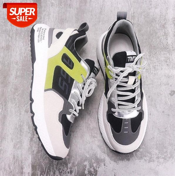 

men's old shoes breathable with round toe color matching sports #jm72