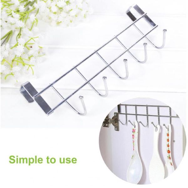 

hooks & rails clothes hanger lightweight door hook silver color fine workmanship good punch-towel organizer