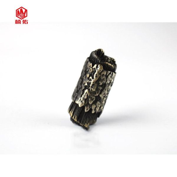 

twig brass knife beads outdoor paracord keychain accessories gadgets